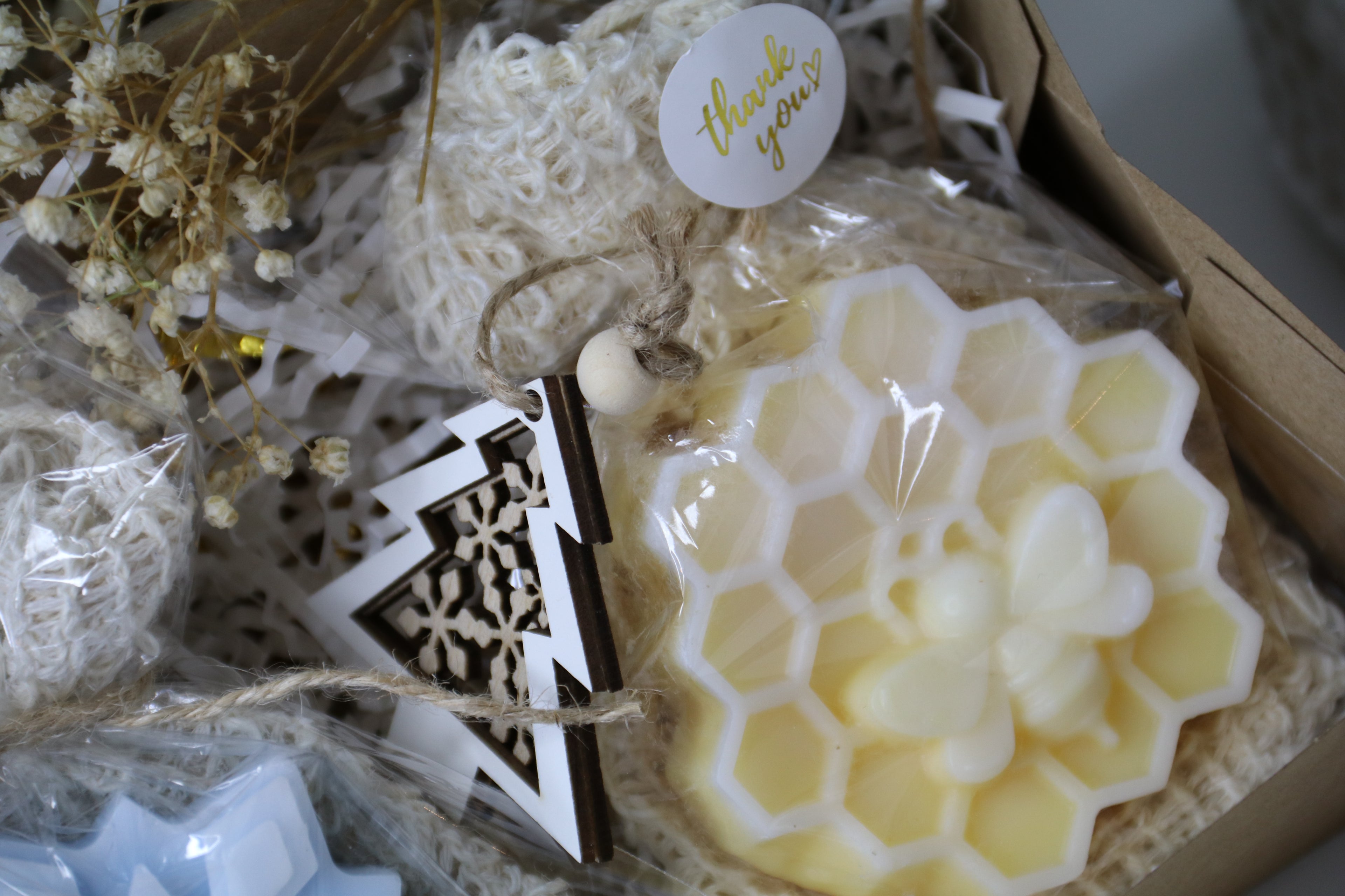 Winter Soap Gift Set “Snowflake & Honeycomb”