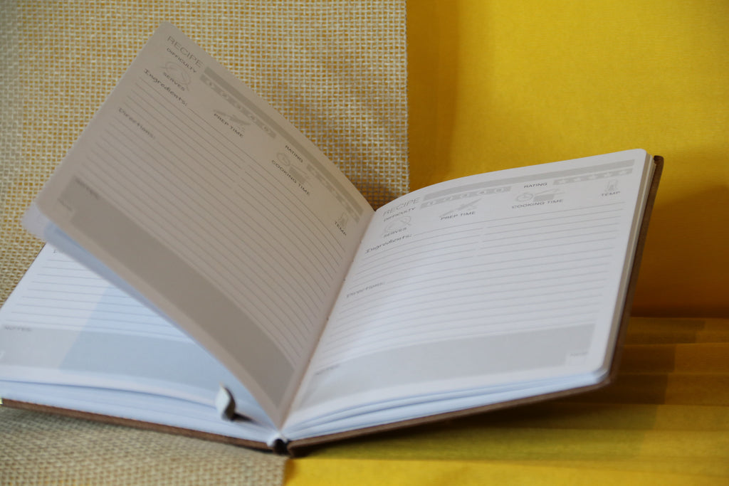 Rustic Kitchen Gift Set “Warm Recipe” — Linen Accessories & Recipe Journal