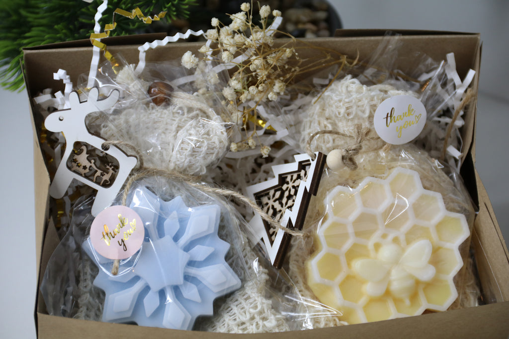 Winter Soap Gift Set “Snowflake & Honeycomb”