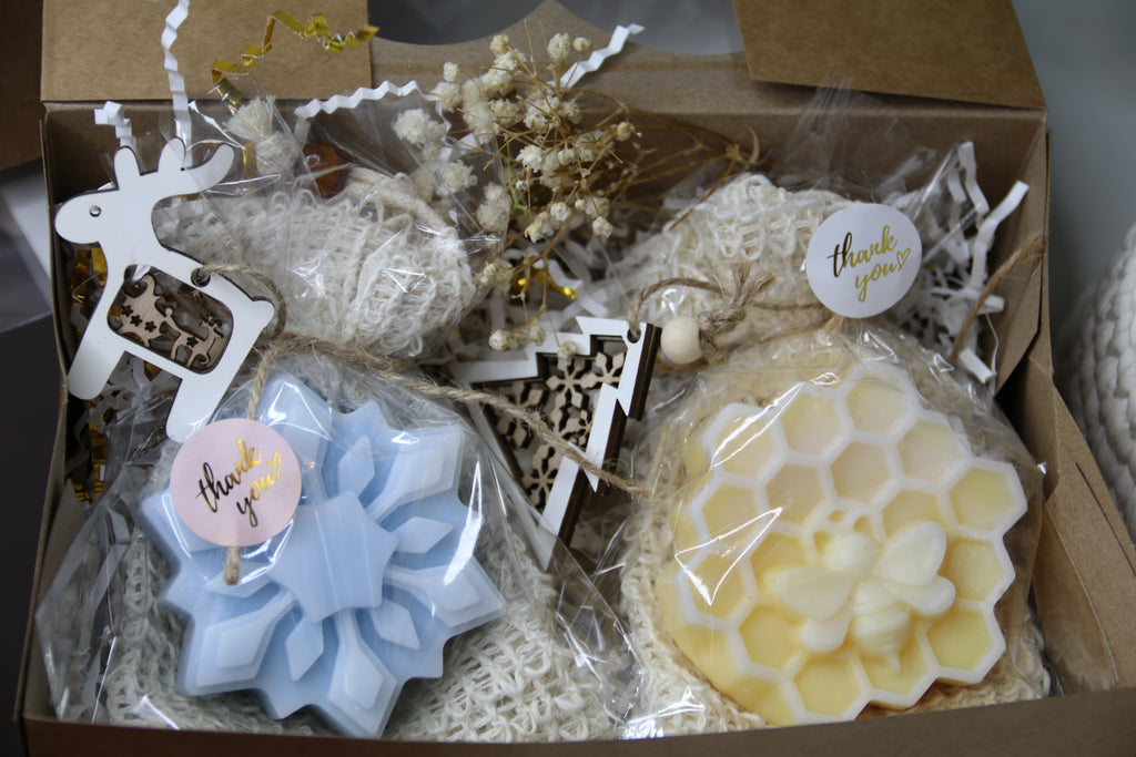 Winter Soap Gift Set “Snowflake & Honeycomb”