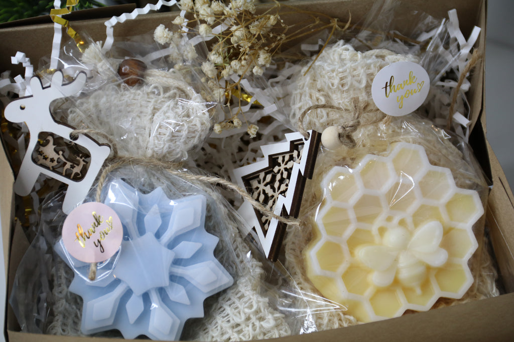 Winter Soap Gift Set “Snowflake & Honeycomb”
