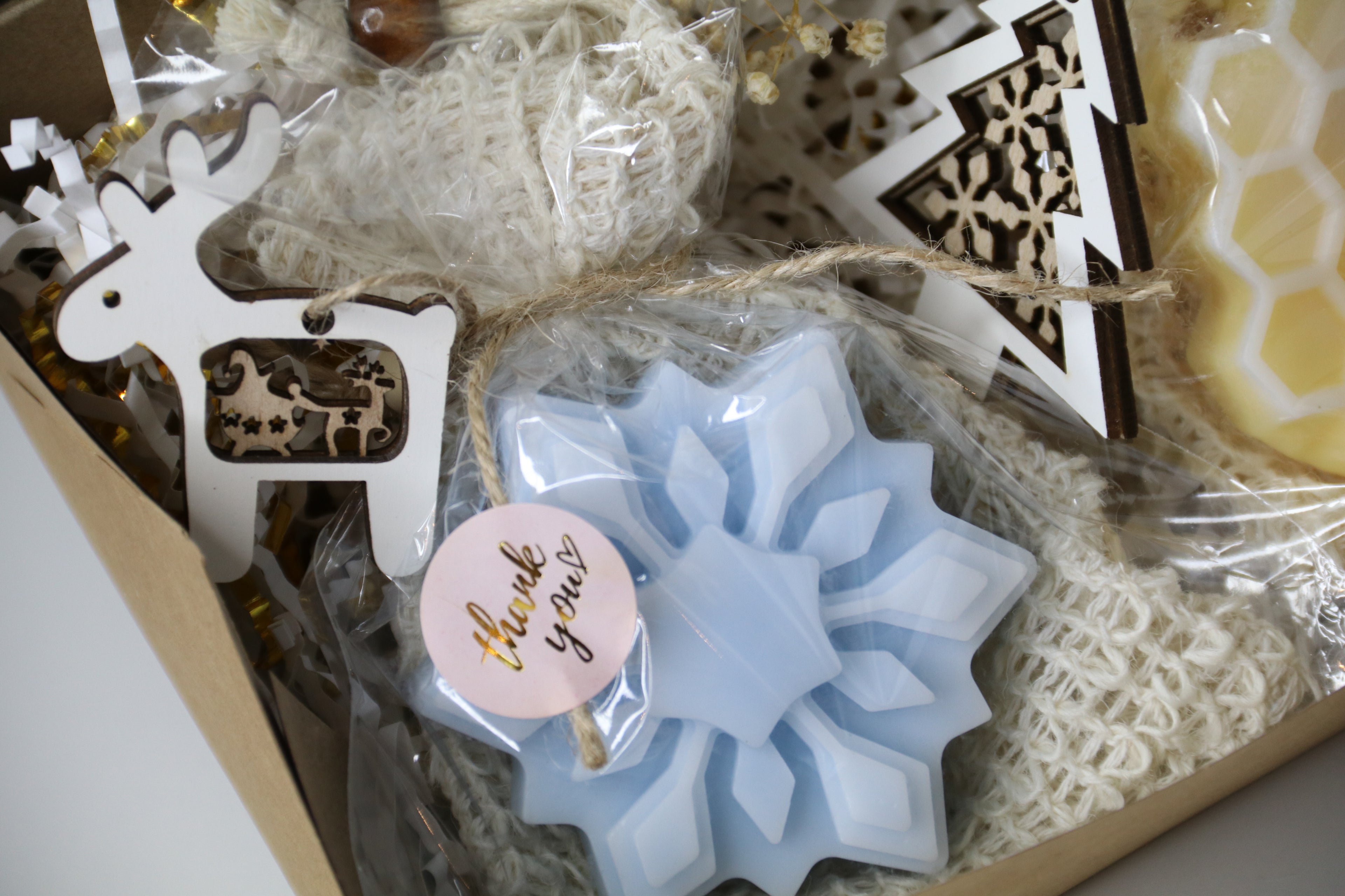 Winter Soap Gift Set “Snowflake & Honeycomb”